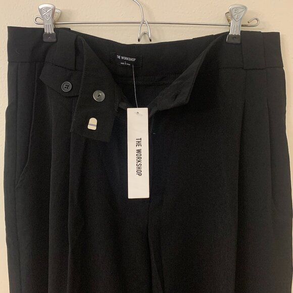 The Workshop - Elegant Black Wide Leg Pants - NWT - Picture 3 of 6